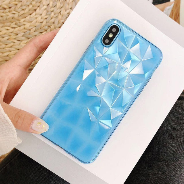 3D Diamond Silicone Cases For Samsung Galaxy S9 S10 Plus S10e M10 M20 M30 A10 A20 A30 A40 A50 A60 A70 2019 Soft TPU Cover Case