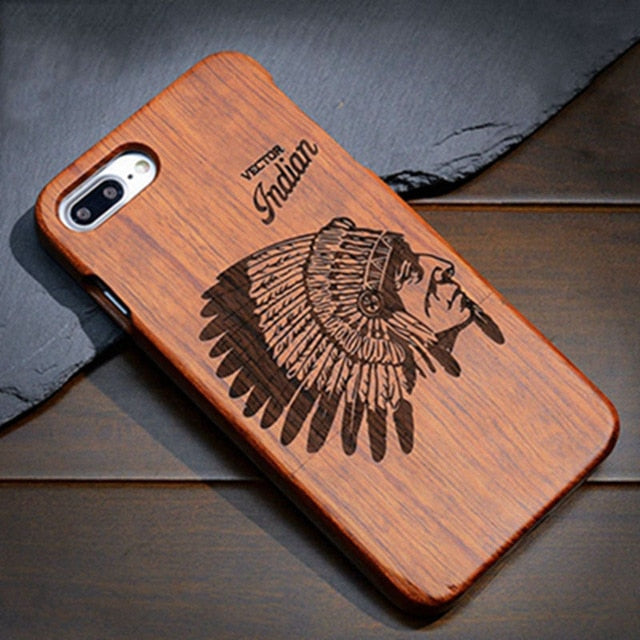 Full Wood Case For Samsung Galaxy Note 9 8 S5 S6 S7 S8 S9 Edge Plus Phone Cover 100% Natural Bamboo Handmade Carving Cases