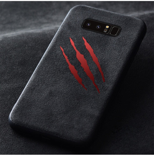 Luxury Suede Leather Fur Cover Case For Samsung Galaxy S7 Edge S8 S9 S10 Plus Note 8 9 10 Silicone Telefon Kilifi Fundas Coque