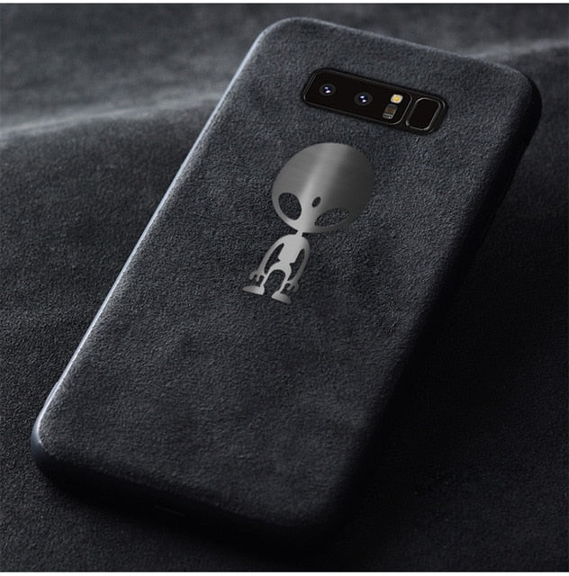 Luxury Suede Leather Fur Cover Case For Samsung Galaxy S7 Edge S8 S9 S10 Plus Note 8 9 10 Silicone Telefon Kilifi Fundas Coque