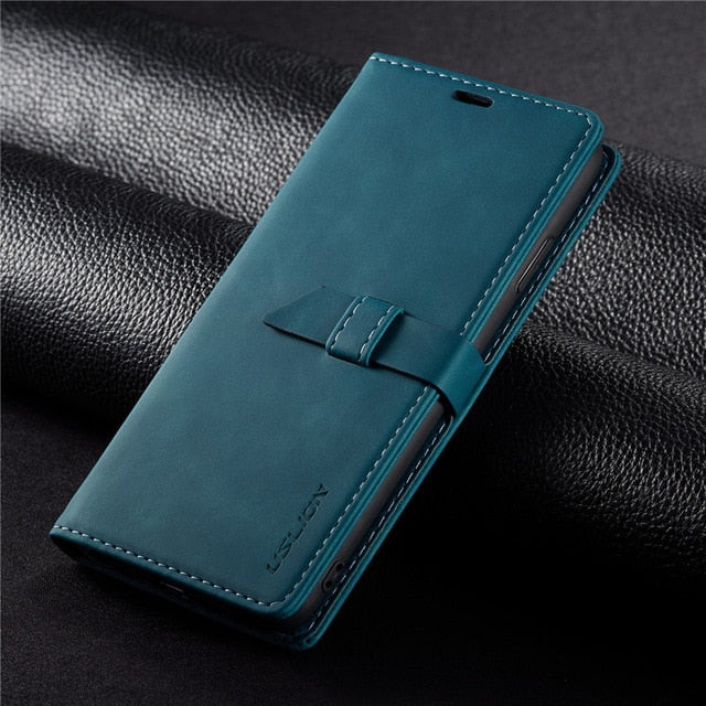 USLION Luxury Flip Leather Phone Case For iPhone 7 5 5s SE 6 6 Plus Wallet Card Slots Cases Cover For iPhone X XS Max XR 8 Plus