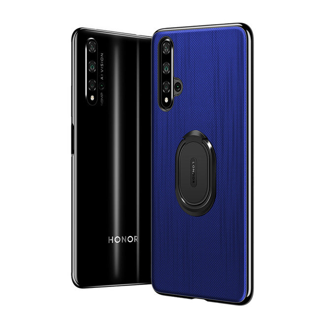 For Huawei Honor 20 Case Cover Luxury Leather Magnetic Ring Stand Holder Phone Cases For Huawei Honor 20 Pro Back Cover Coque
