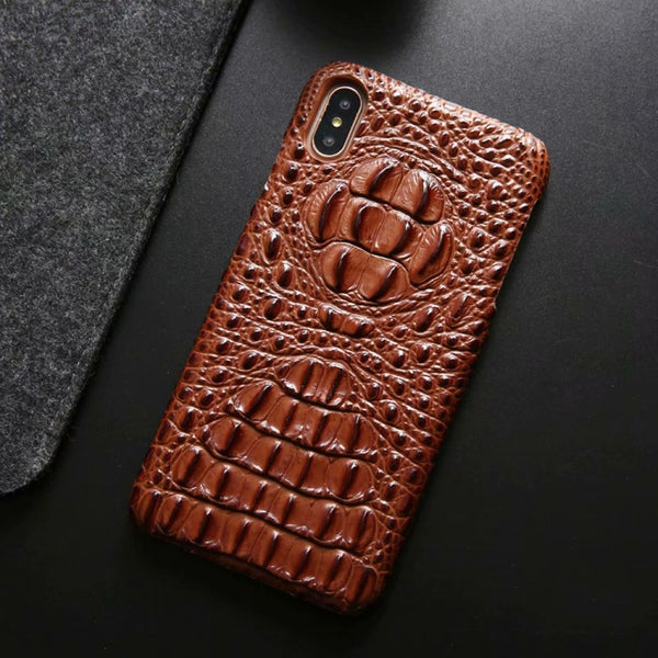Latest Genuine Leather Back Cover Case For iphone Xs Max 7 8 Plus Luxury 3D Crocodile Skin Pattern Hard Cases For iphone 11 Pro MAX Mobile phone protective case