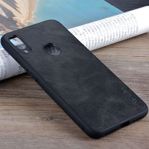 Case for xiaomi redmi note 7 pro Luxury Vintage leather skin phone cover for Xiaomi Redmi Note 7 case funda Business coque capa