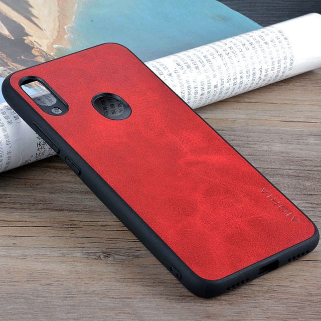 Case for xiaomi redmi note 7 pro Luxury Vintage leather skin phone cover for Xiaomi Redmi Note 7 case funda Business coque capa