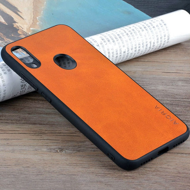 Case for xiaomi redmi note 7 pro Luxury Vintage leather skin phone cover for Xiaomi Redmi Note 7 case funda Business coque capa