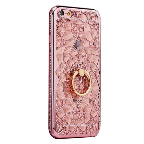 Axbety Case For iPhone XR X 7 Plus 8 XS MAX Case Luxury Gold Glitter Marble Cover For iPhone 6S 6 Plus Diamond Ring Phone Case