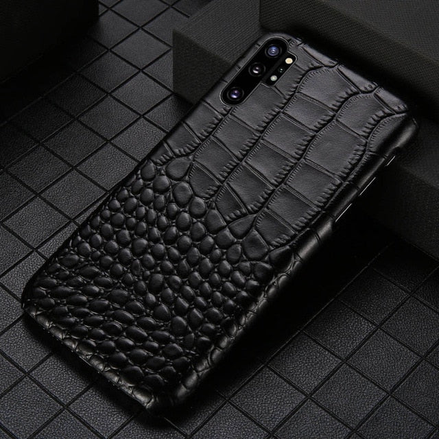 Genuine Leather mobile phone case for Samsung note 10 Note 10 Pro S10plu S7 S8 S9 Plus A70 A50 A8 A9 2018 J7 J5 protective Cover