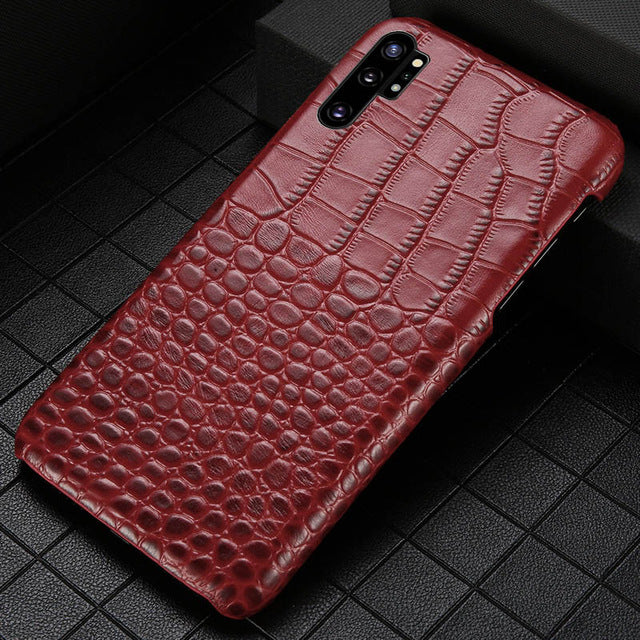 Genuine Leather mobile phone case for Samsung note 10 Note 10 Pro S10plu S7 S8 S9 Plus A70 A50 A8 A9 2018 J7 J5 protective Cover