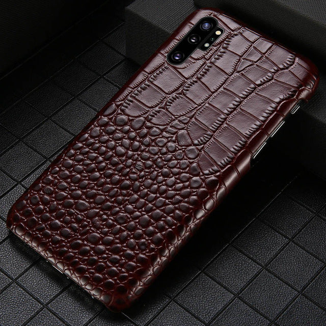 Genuine Leather mobile phone case for Samsung note 10 Note 10 Pro S10plu S7 S8 S9 Plus A70 A50 A8 A9 2018 J7 J5 protective Cover