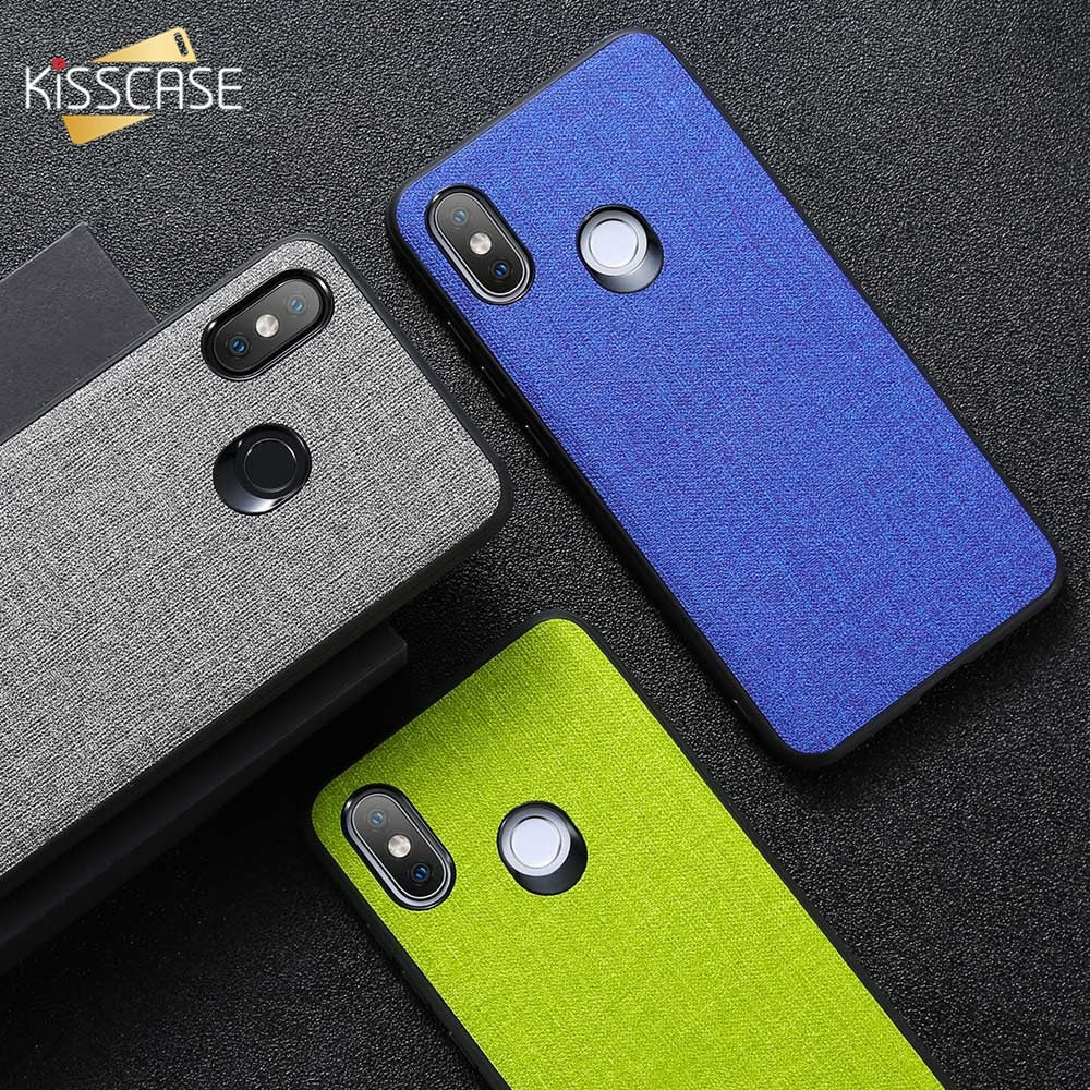 KISSCASE Fabric Case For Xiaomi Redmi Note 7 Note5 6a Cover Phone Cases For Xiaomi Mi 8 Mi 8se A1 A2 for Pocophone F1 Note8 Capa