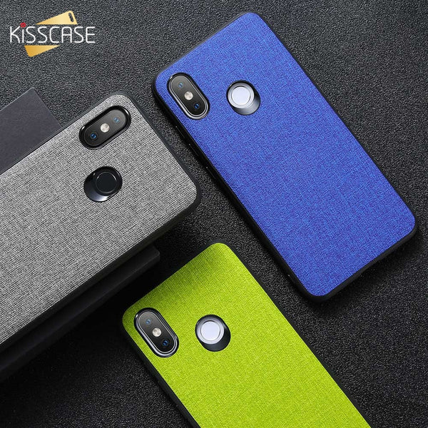 KISSCASE Fabric Case For Xiaomi Redmi Note 7 Note5 6a Cover Phone Cases For Xiaomi Mi 8 Mi 8se A1 A2 for Pocophone F1 Note8 Capa