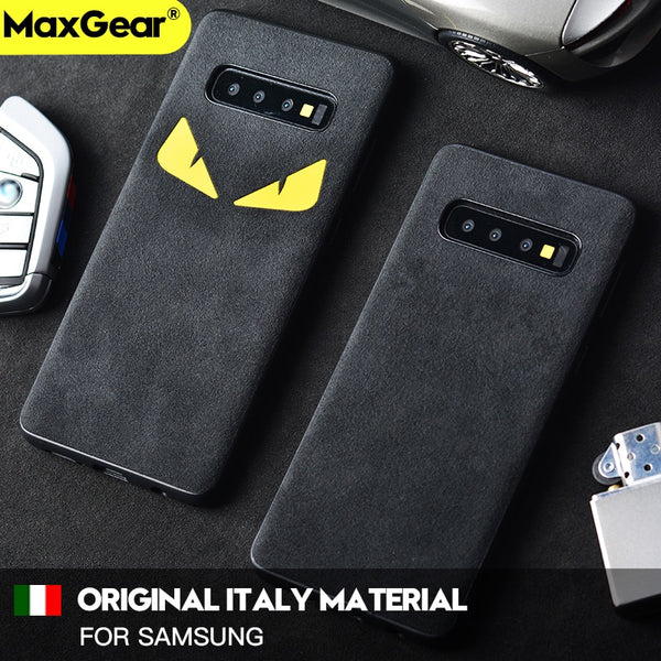 Luxury Leather Cover Case For Samsung Galaxy S7 Edge S8 S9 Plus Note 8 9 10 Soft Silicone Case For A8 A7 2018 A750 Fundas Coque