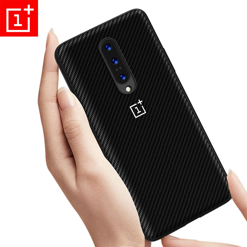 Oneplus 7 Pro Case Cover Oneplus 7T Pro 6T 6 5T 5 7 Carbon Fiber Texture Leather Back Case One Plus 6T 7T 6 5 Shockproof Full Funda Fashion 1+5 1+6 1+7 1+5T 1+6T 1+7T full protective anti-knock phone capa