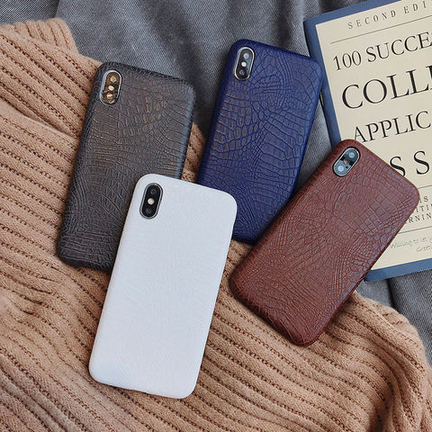 Boucho For iphone Xs MAX XR X XS Cases Crocodile Texture Phone Case For iphone 11 Pro max 7 8 6 6S Plus Luxury PU Leather Cover