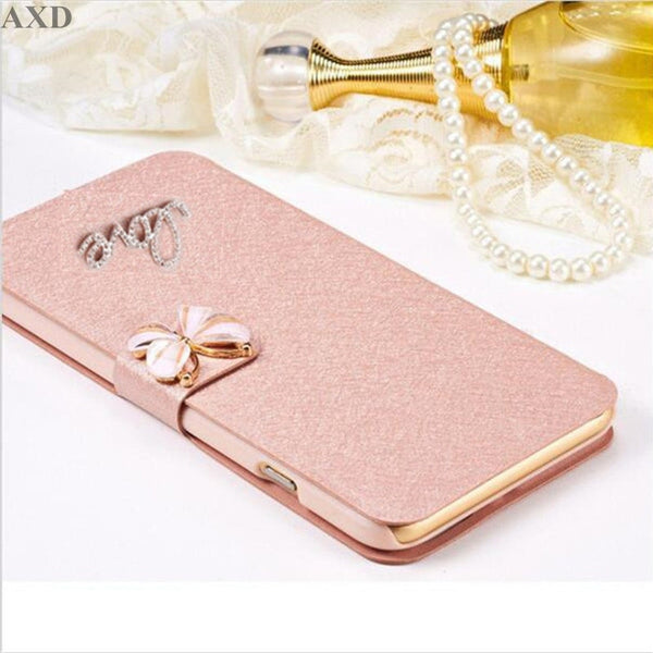 Luxury PU Leather Flip Wallet Cover For Xiaomi Redmi 6 6A 7 Note 6 7 Pro redmi Go For MiA2 mi a2 Lite Phone Case With Diamond
