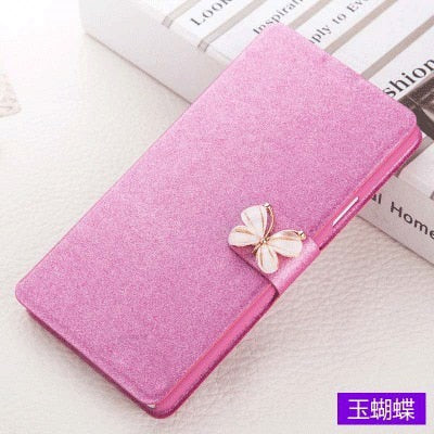 Luxury PU Leather Flip Wallet Cover For Xiaomi Redmi 6 6A 7 Note 6 7 Pro redmi Go For MiA2 mi a2 Lite Phone Case With Diamond