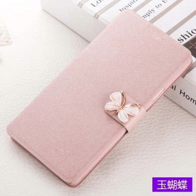 Luxury PU Leather Flip Wallet Cover For Xiaomi Redmi 6 6A 7 Note 6 7 Pro redmi Go For MiA2 mi a2 Lite Phone Case With Diamond