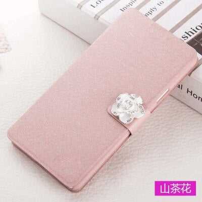 Luxury PU Leather Flip Wallet Cover For Xiaomi Redmi 6 6A 7 Note 6 7 Pro redmi Go For MiA2 mi a2 Lite Phone Case With Diamond