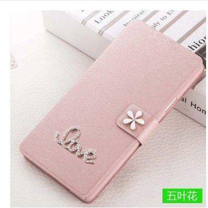 Luxury PU Leather Flip Wallet Cover For Xiaomi Redmi 6 6A 7 Note 6 7 Pro redmi Go For MiA2 mi a2 Lite Phone Case With Diamond