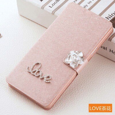 Luxury PU Leather Flip Wallet Cover For Xiaomi Redmi 6 6A 7 Note 6 7 Pro redmi Go For MiA2 mi a2 Lite Phone Case With Diamond