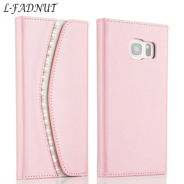 Luxury Wallet Leather Case For Samsung S10 S9 S8 Plus Women Lovely Elegant Phone Bag Bumper Cover For Galaxy S10e S7 S6 edge