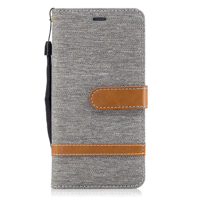 For Xiaomi Redmi Note 7 8 6 Pro Denim Mixed Colors Leather Flip Wallet Case For Xiaomi Redmi 6 7 7A Pro Capa Cover Phone case