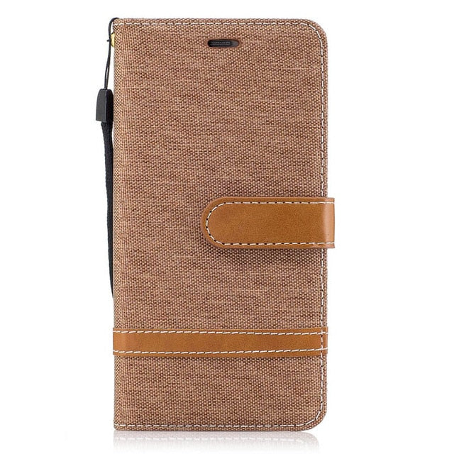 For Xiaomi Redmi Note 7 8 6 Pro Denim Mixed Colors Leather Flip Wallet Case For Xiaomi Redmi 6 7 7A Pro Capa Cover Phone case