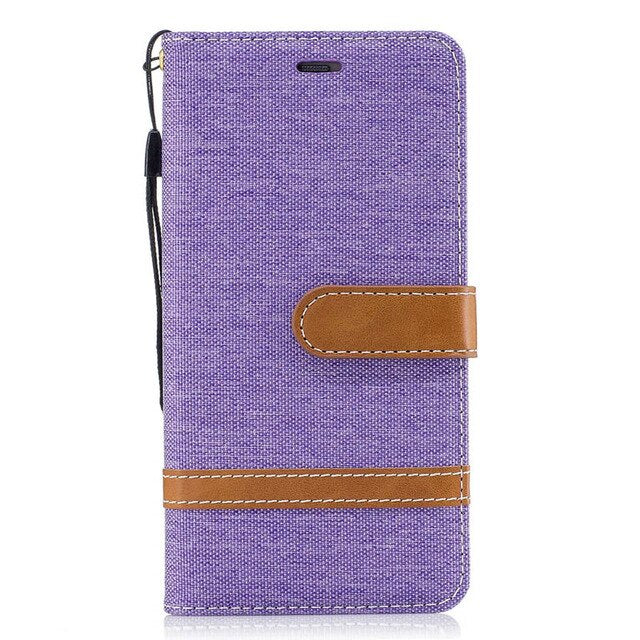 For Xiaomi Redmi Note 7 8 6 Pro Denim Mixed Colors Leather Flip Wallet Case For Xiaomi Redmi 6 7 7A Pro Capa Cover Phone case