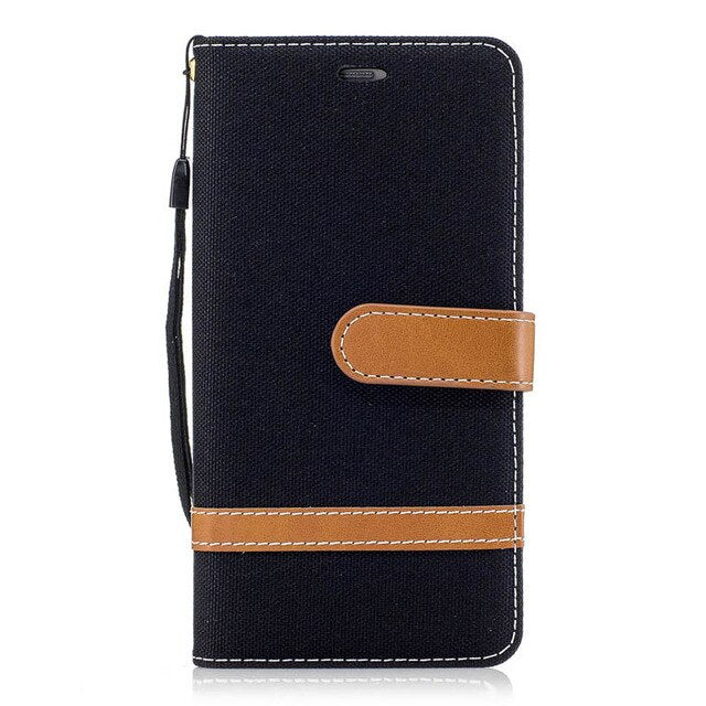For Xiaomi Redmi Note 7 8 6 Pro Denim Mixed Colors Leather Flip Wallet Case For Xiaomi Redmi 6 7 7A Pro Capa Cover Phone case