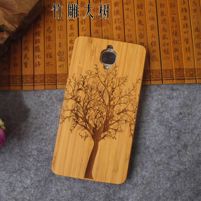 New Oneplus 3t Case oneplus 3 three Cover one plus 3t phone accessories Unquie Wood Bamboo PC Hard Back Protective Shell