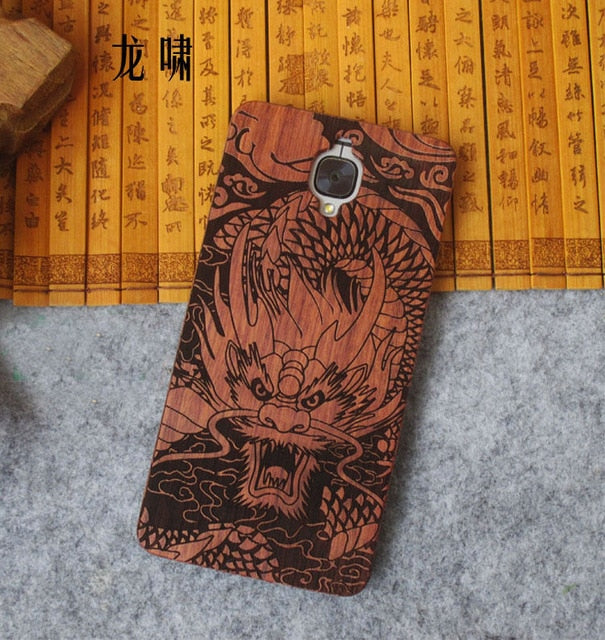 New Oneplus 3t Case oneplus 3 three Cover one plus 3t phone accessories Unquie Wood Bamboo PC Hard Back Protective Shell