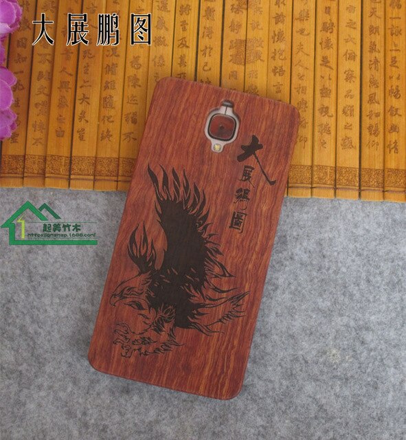 New Oneplus 3t Case oneplus 3 three Cover one plus 3t phone accessories Unquie Wood Bamboo PC Hard Back Protective Shell
