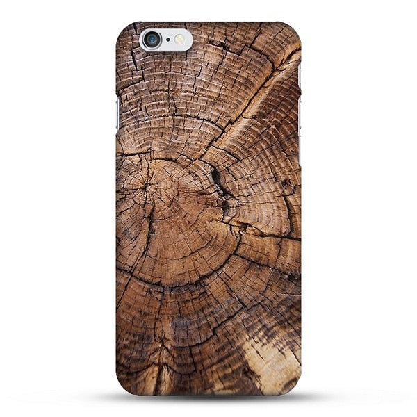 Bamboo Wood Pattern Hard PC Cover for iPhone 5 5S 6 6s 7 Plus Case Snap On/off Back cell Phone Capinha para Cases for iPhone6 SE