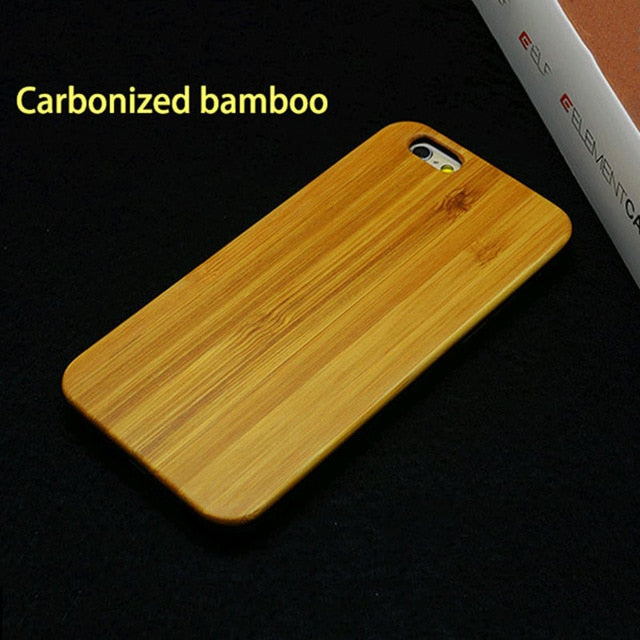 Genuine Wood Phone Cases For iPhone 5 5s SE 6 6s 7 8 Plus X Case Top Quality Rosewood bamboo Cherry Wooden Hard Cover Funda