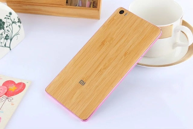 Top quality  Hard Plastic&Bamboo back Battery Cover For Xiaomi Mi Note / Mi Note Pro 5.7"  Phone case Housing Replacement Parts