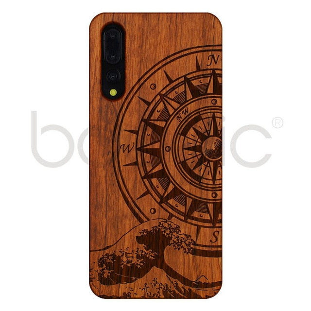 Unique Huawei P20 Pro Case P20pro Wood Bamboo PC Hard Protective Shell Case For Huawei P20 Lite Phone Accessories
