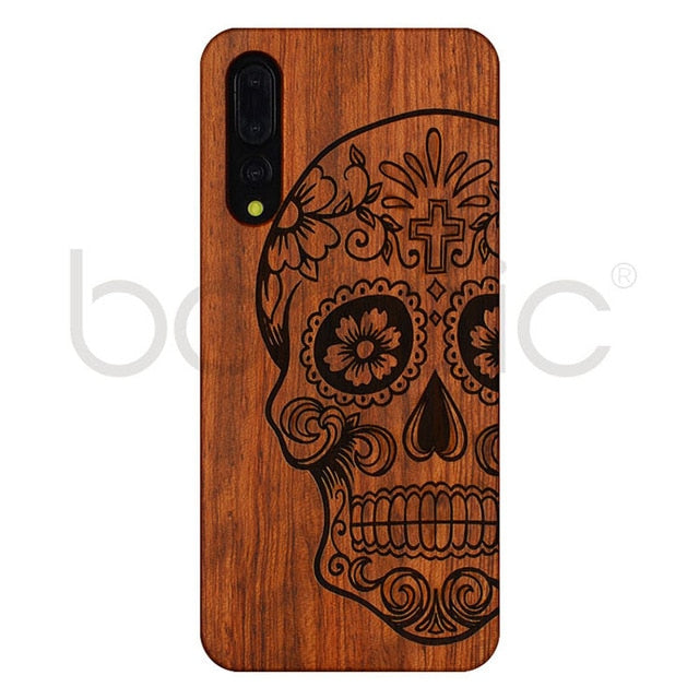 Unique Huawei P20 Pro Case P20pro Wood Bamboo PC Hard Protective Shell Case For Huawei P20 Lite Phone Accessories