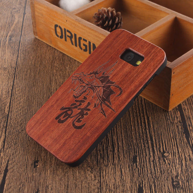 Mandala Skull Head Wood Bamboo Case For samsung galaxy A5 2017 Wood Case For Samsung Galaxy A5 2017 Cell Phone Case Wooden Cover