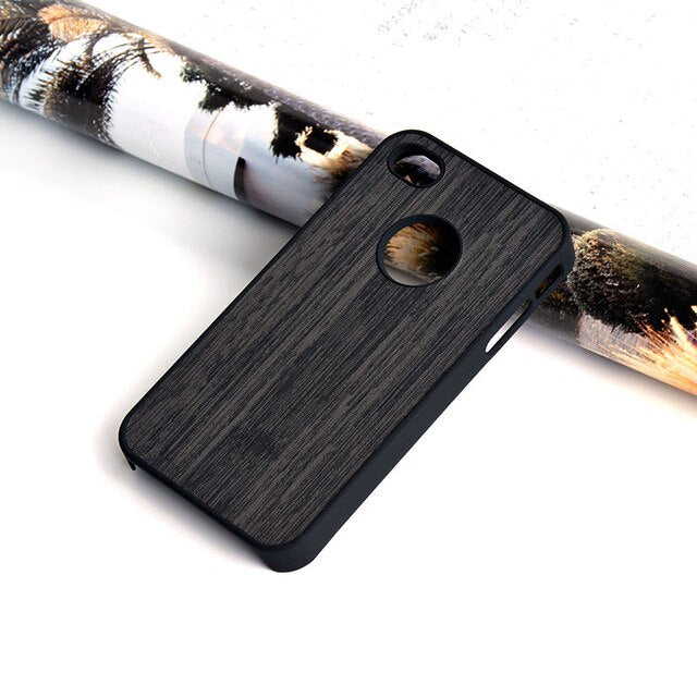 Case for iphone 4 4s funda wood Bamboo pattern leather skin hard plastic classical Vintage phone cover for iphone 4s case coque