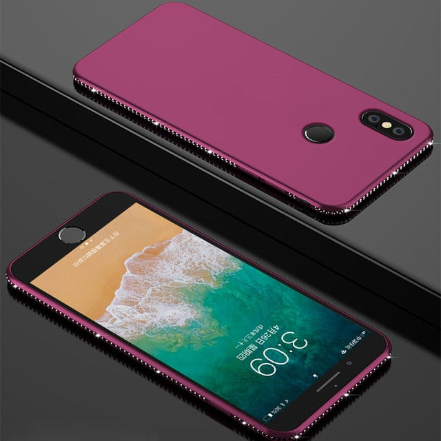 Diamond Silicone Case for Xiaomi Redmi 4A 6 6A S2 5 Plus 5A Prime Note 4X 4 Pro Mi MAX 3 Mi A1 A2 Lite 5X 6X Pocophone F1 Cover