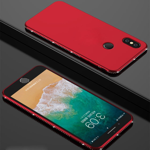 Diamond Silicone Case for Xiaomi Redmi 4A 6 6A S2 5 Plus 5A Prime Note 4X 4 Pro Mi MAX 3 Mi A1 A2 Lite 5X 6X Pocophone F1 Cover