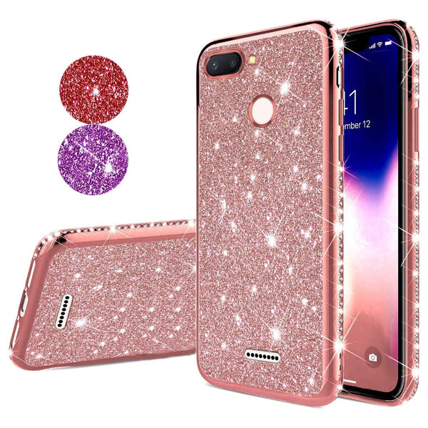 Glitter Diamond Bling Soft TPU Case Cover on sfor Xiaomi Mi 8 Lite A1 A2 8 se Redmi Note 5 6 6A Shiny Phone Coque Slim Fundas