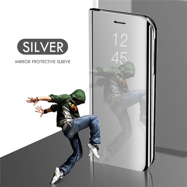 Smart Mirror Flip Phone Case For Xiaomi Mi 9 SE 8 A1 A2 Lite 5X 6X Clear View Cover for Redmi Note 7 6 5 Pro 4 4A 4X 6A 5A Prime